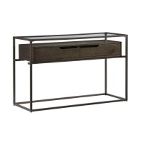 Sofa/Console Table, Contemporary Umber