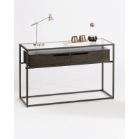 Sofa/Console Table, Contemporary Umber