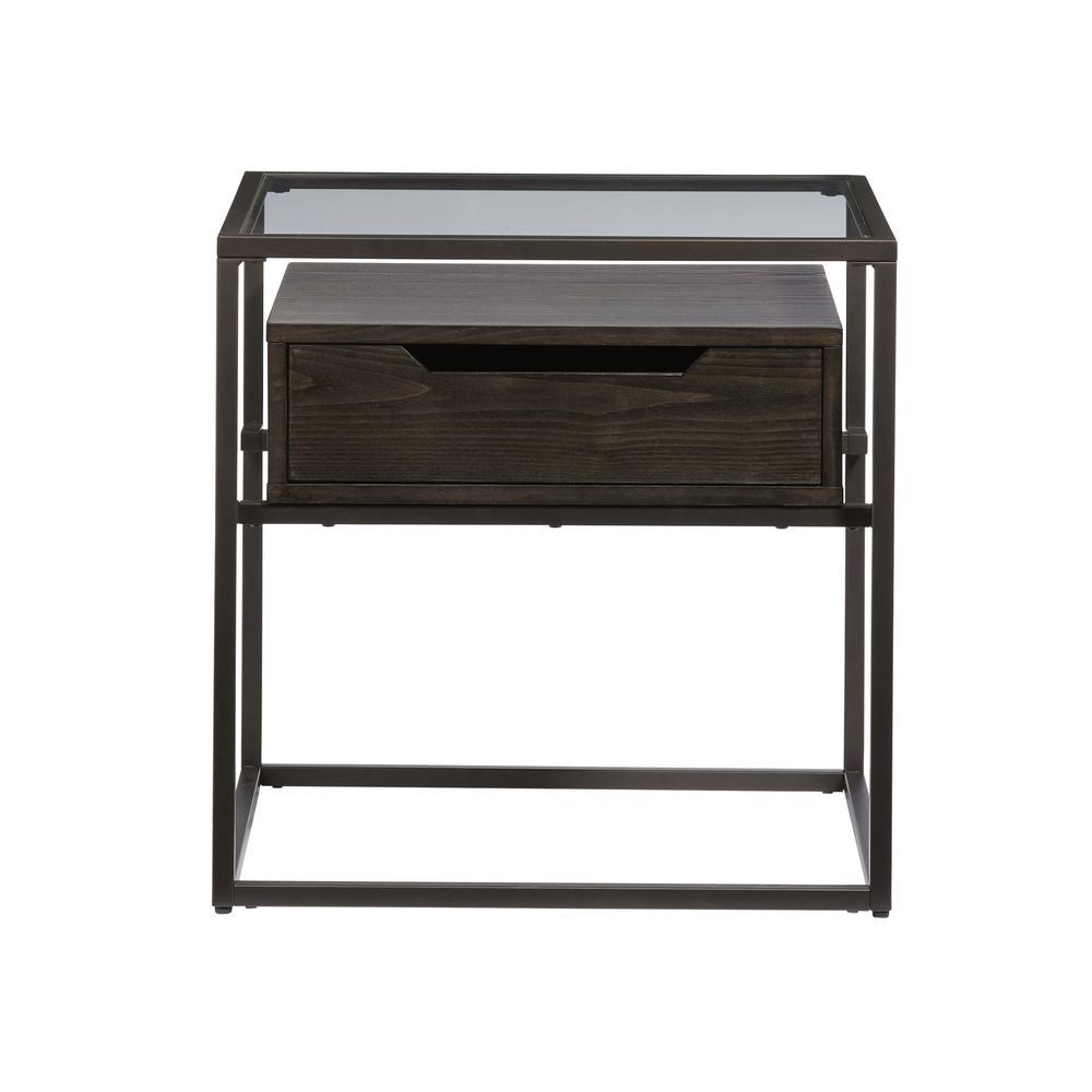 End Table Contemporary Umber