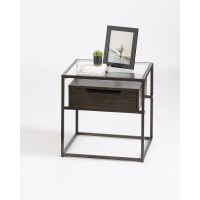 End Table Contemporary Umber