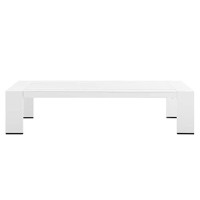 Modway Tahoe Aluminum Outdoor Patio Coffee Table In White