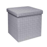 B Fsobeiialeo Storage Ottoman Cube, Faux Leather Footrest, Ottoman With Storage Cube Storage Box Chest, 15