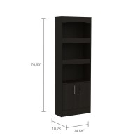 Dozza Bookcase Black Wengue