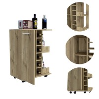 Magda Bar Cart Light Oak