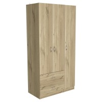 Bosko 3 Doors Armoire Light OakBlack