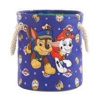 Paw Patrol 3 Piece Multi Size Fabric Nestable Toy Storage Basket Set, With Rope Carry Handles