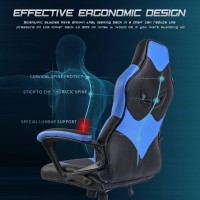 Joyfly Gaming Chair Gamer Chair For Adults Teens Silla Gamer Computer Chair Racing Ergonomic Pc Office Chair Blue