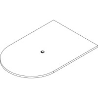 Lorell Prominence 20 HalfRacetrack Conference Tabletop 72 x 48 x 15 01 Edge Band Edge Material Particleboard