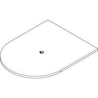 Lorell Prominence 20 HalfRacetrack Conference Tabletop 60 x 48 x 15 01 Edge Band Edge Material Particleboard