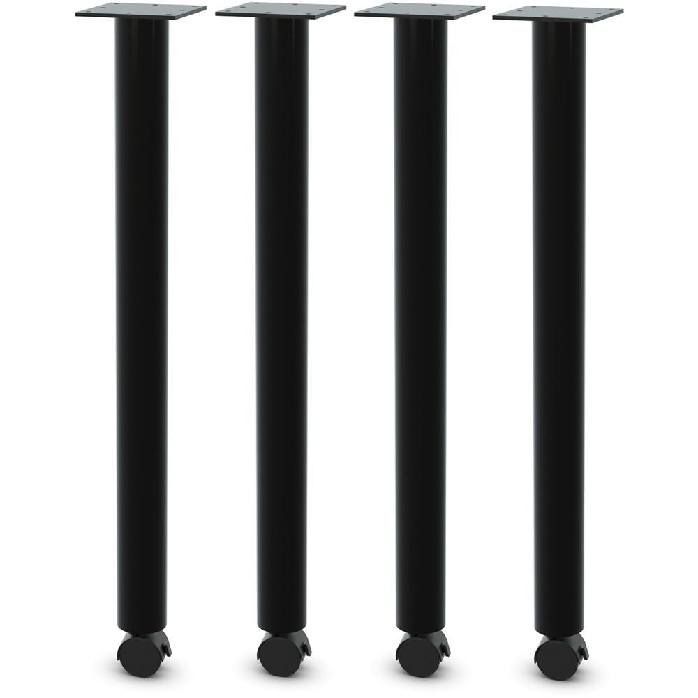 Lorell Relevance Tabletop Post Legs 1 x 2278 2 Caster Material Steel Finish Black