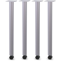 Lorell Relevance Tabletop Post Legs 1 x 2278 2 Caster Material Steel Finish Gray