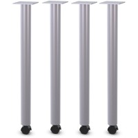 Lorell Relevance Tabletop Post Legs 1 x 2278 2 Caster Material Steel Finish Gray