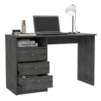 Nemocon 3 Drawer Computer Desk Grey Oak