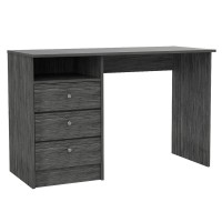 Nemocon 3 Drawer Computer Desk Grey Oak