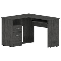 Idra LShaped Desk Grey Oak