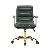 Leisuremod Regina Modern Padded Leather Adjustable Executive Office Chair With Tilt 360 Degree Swivel