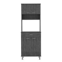 Helis 60 Pantry Cabinet Smoky Oak