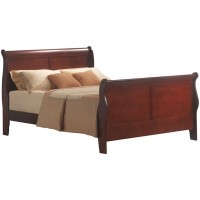 Acme Louis Philippe Iii California King Bed, Cherry (1Set/2Ctn) /Cherry/Traditional