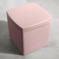 Dalya Square Outdoor Side Table  Pink Blush