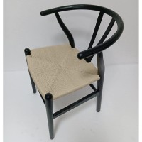 GFURN Dagmar Chair Black and Natural Cord