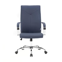 Leisuremod Sonora Modern Highback Tall Adjustable Height Leather Conference Office Chair With Tilt 360 Degree Swivel