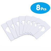 8 Pcs Closet Rack Dividers Wardrobe Partition Board White Rectangular Clothing Hanger Dividers With A Bonus Marker Writable