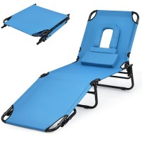 Gotoplay Folding Beach Lounge Chair Blue