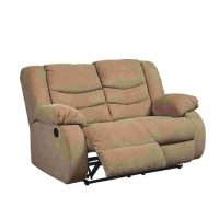 Reclining Loveseat with Pull Tab Reclining Motion, Mocha Brown