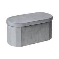 B Fsobeiialeo Storage Ottoman-Bench Tufted-Ottomans - Bench Foot Rest, Toy Chest Box Velvet Bench With Storage, Grey 38