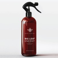 Big Leaf Energy Plastic Bottle Wellness Spray For Indoor Plants Natural Leaf Shine Protect With Organic Neem Essential O