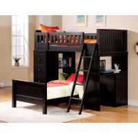 Acme Furniture Wooden Twin Size Bed Black