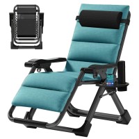 Slsy Zero Gravity Chair Reclining Lounge Chair With Removable Cushion Tray For Indoor And Outdoor Patio Recliner Folding Rec