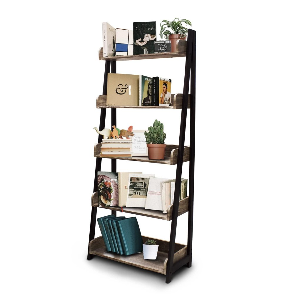 Andromeda Inc 5 Tier Heavy Duty Bookcase Minimalist Design