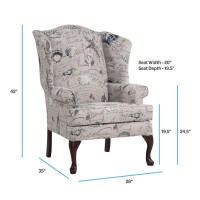 Oceanside Wing Back Chair