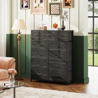 Wlive Tall Dresser For Bedroom Fabric Dresser Storage Tower Dresser Chest Of Drawers Organizer Unit With 11 Drawers Storage