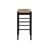 29 Square Rush Barstool Black