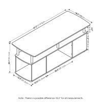 Furinno JAYA Utility Design Coffee Table Amber PineBlack