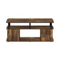 Furinno JAYA Utility Design Coffee Table Amber PineBlack