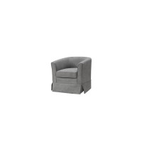 Lilola Home Tucker Woven Fabric Swivel Barrel Chair