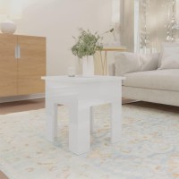 Vidaxl High Gloss White Coffee Table - Square, Modern Design, Durable Engineered Wood, Convenient Assembly, Easy Maintenance