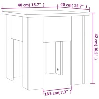 Vidaxl High Gloss White Coffee Table - Square, Modern Design, Durable Engineered Wood, Convenient Assembly, Easy Maintenance