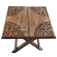 Small Altar Table, Meditation Table Altar, Small Puja Table, Meditation Altar Wood Wiccan Altar Table Buddhist Table, Tea Table Japanese, Small Low Side Table Dragon (Folding Small Floral)