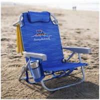 Tommy Bahama Backpack Beach Chair 2 Pack (Sailfish And Palms), Aluminum, Multicolor