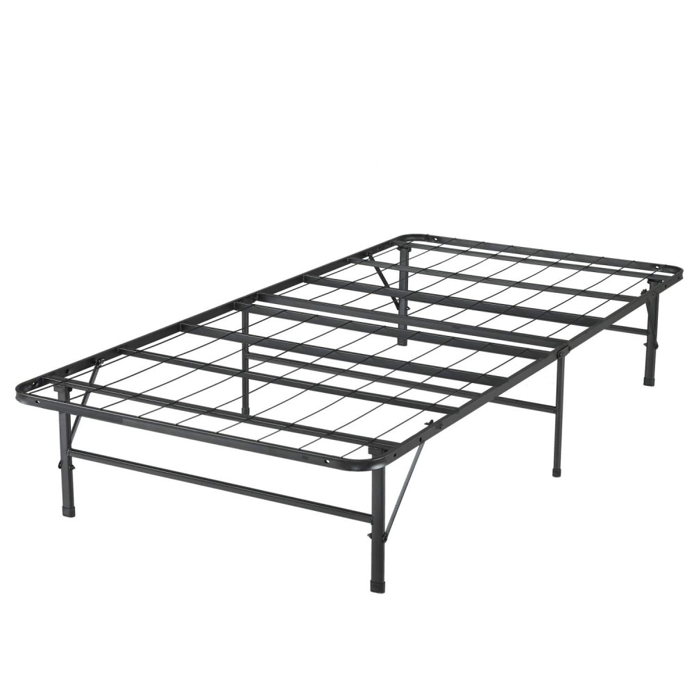 Idealbase 14 Twin Xl Bed Frame Heavy Duty Foldable Bed Frame Folding Bed Frame With Steel Metal Slats Mattress Foundation Box