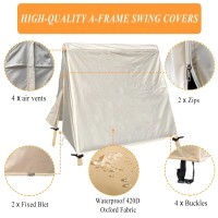 Patio Swing Cover Aframe Swing Covers Waterproof 3 Seat Uv Resistant Weather Protector For Outdoor Courtyard Patio Furniture 72