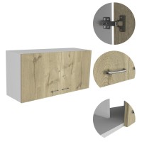 Salento Wall Cabinet - White/Light Oak