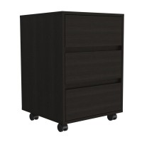 Ibero 3 Drawer Filing Cabinet Black