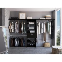 Zamora 70W 118W Closet System Black Wengue