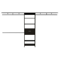 Zamora 70W 118W Closet System Black Wengue