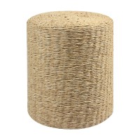 Cplxroc Pouf Ottoman 100 Handwoven Seagrass Braided Pouffe Boho Decor Floor Chair For Couch Or Desk Outdoor Ottomans For Gar